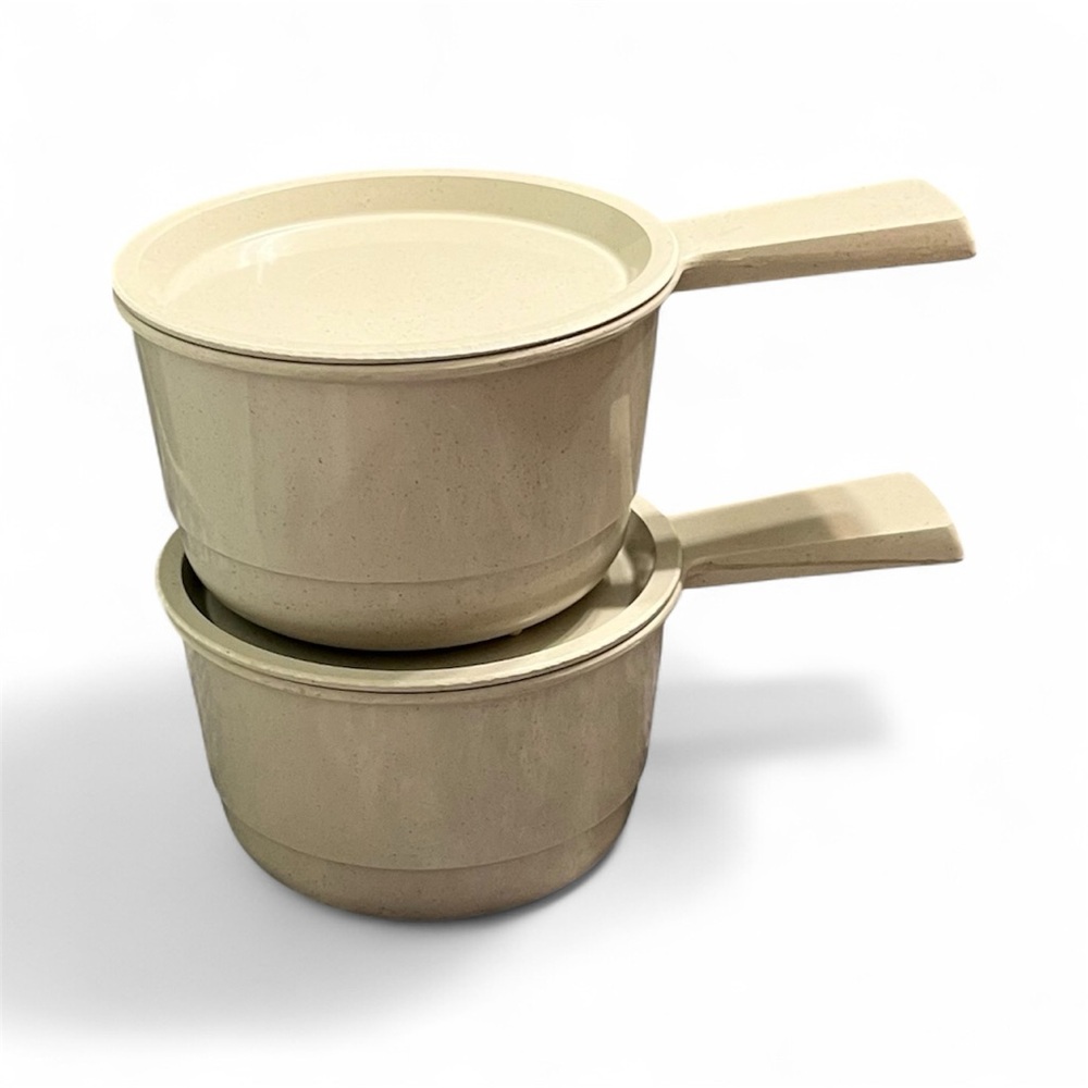 Vintage Set of 2 Nordic Ware Soup R’ Mugs with lids